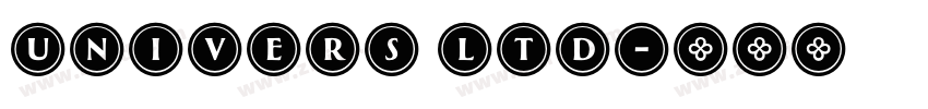 Univers ltd字体转换